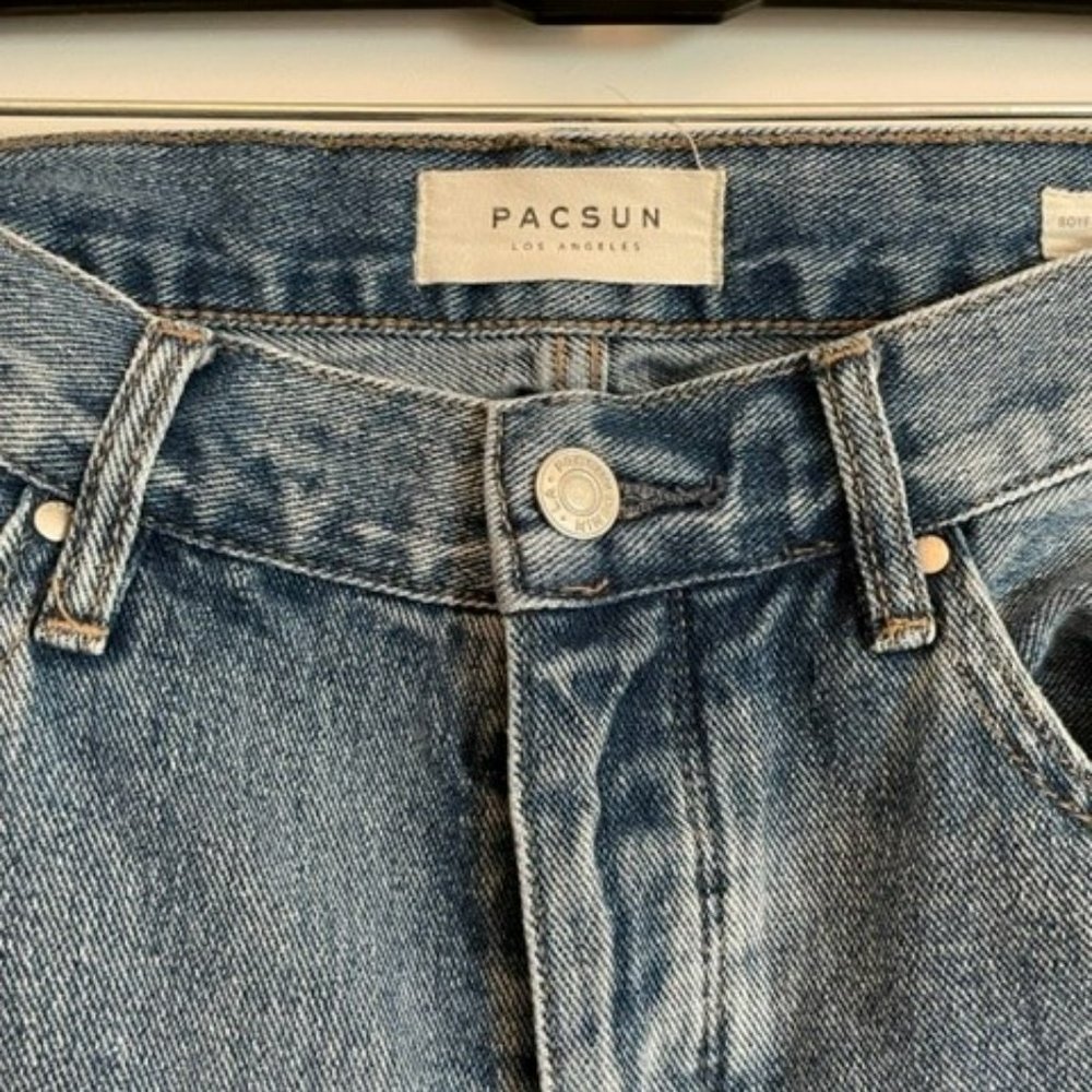 PACSUN Distressed Boyfriend Jean Straight Leg - Picture 3 of 6